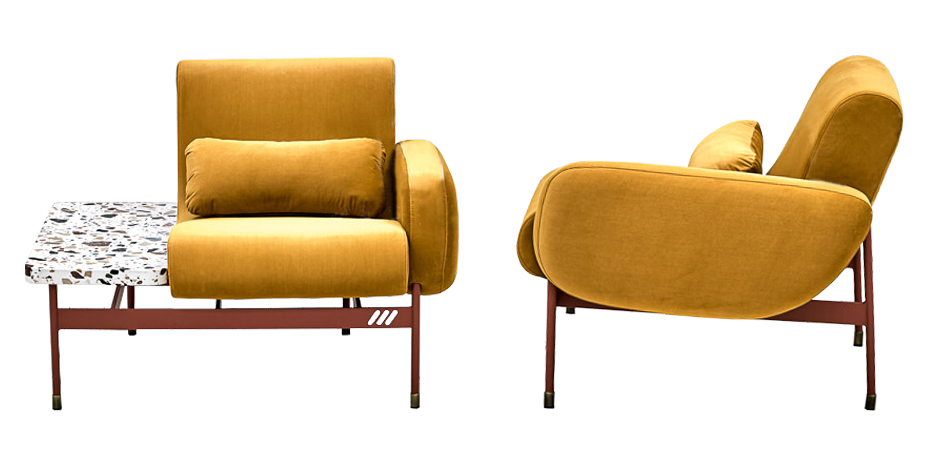 Кресло Mustard and Terrazzo Chair Кресло Mustard and Terrazzo Chair - Loft-Concept в Омске