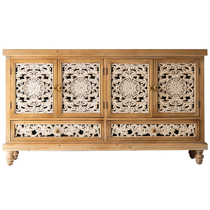 Комод Lambert Provence Chest of Drawers Древесина Белый в Омске | Loft Concept 