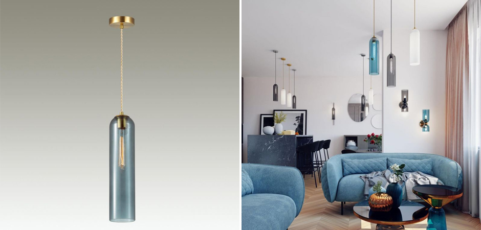 Подвесной Светильник Articolo Синий Подвесной Светильник Articolo Синий - Loft-Concept в Омске