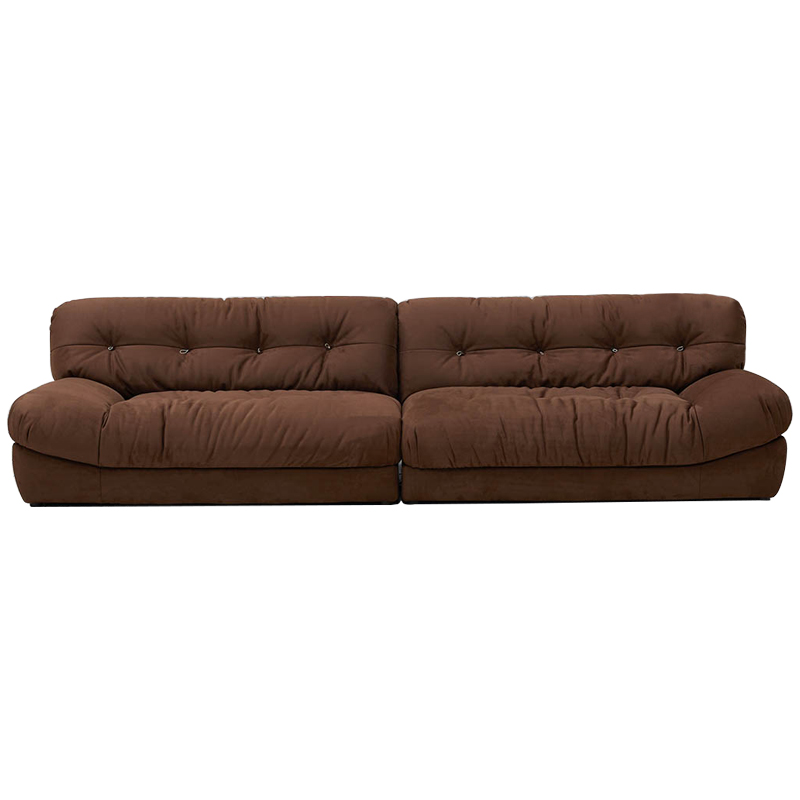 Диван коричневый Harlan Sofa Brown Коричневый в Омске | Loft Concept 