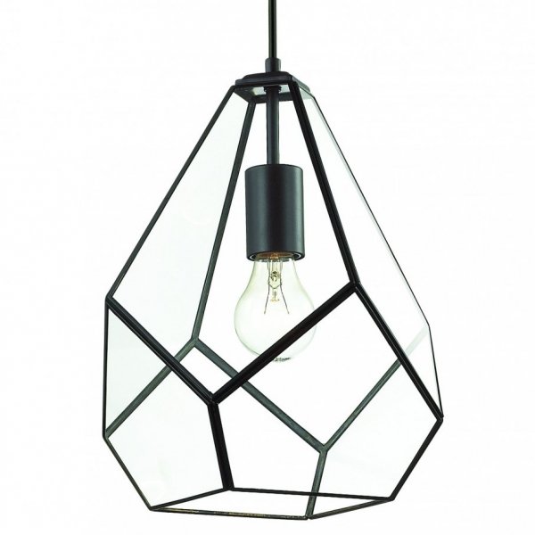 Подвесной светильник Geometry Glass Light Pendant Transparent Прозрачный в Омске | Loft Concept 