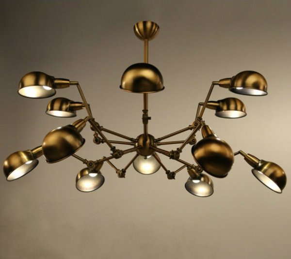 Подвесной светильник Gold Spider Chandelier  в Омске | Loft Concept 