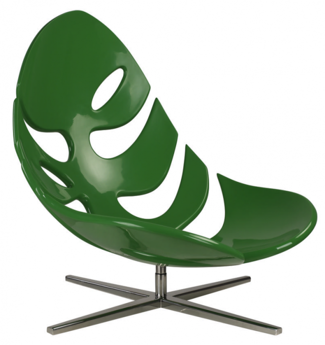 Кресло Monstera lounge chair Черный Зеленый Белый в Омске | Loft Concept 