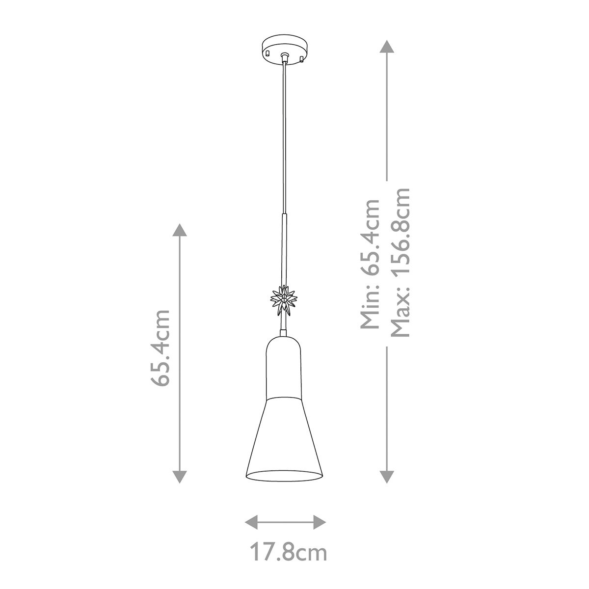  Подвесной светильник черного матового цвета с конусным плафоном 65 см Elstead Lighting в Омске