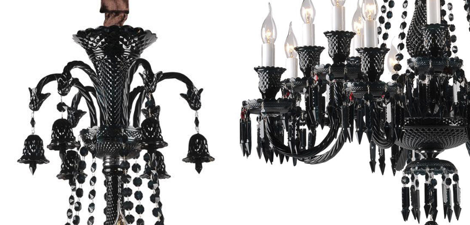Люстра BACCARAT Zenith Midnight Chandelier 18 Люстра BACCARAT Zenith Midnight Chandelier 18 - Loft-Concept в Омске