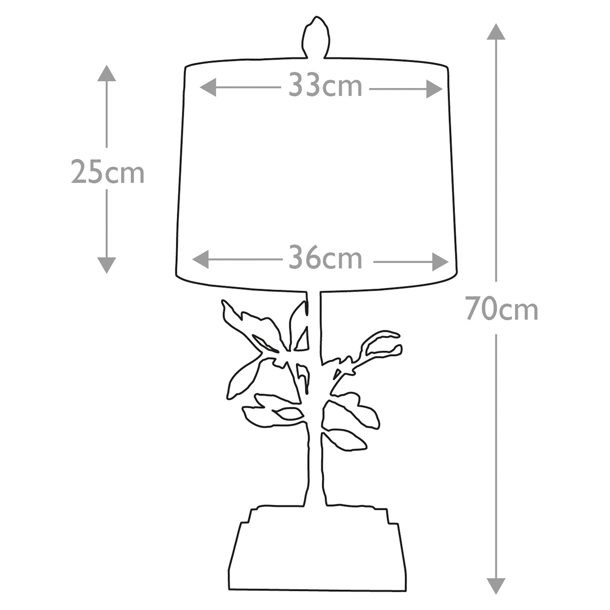 Настольная лампа с кремовым льняным цилиндрическим абажуром и ножкой в форме золотистой ветки Gilded Nola в Омске