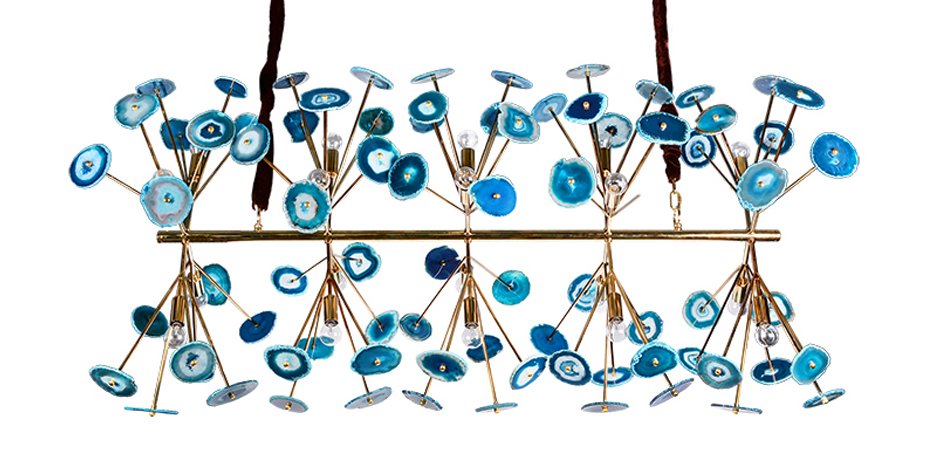 Люстра Agate Burst Chandelier Blue Line Люстра Agate Burst Chandelier Blue Line - Loft-Concept в Омске