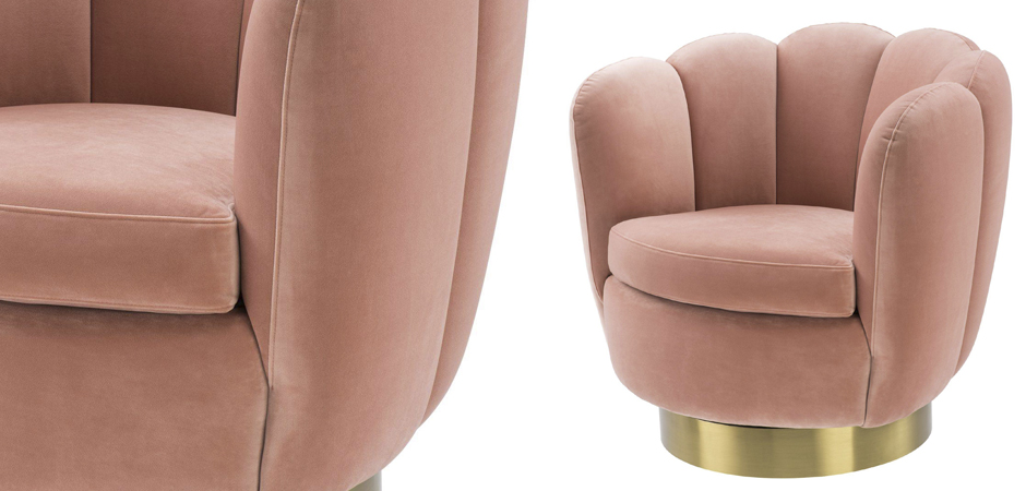 Кресло Eichholtz Swivel Chair Mirage nude - Loft-Concept в Омске