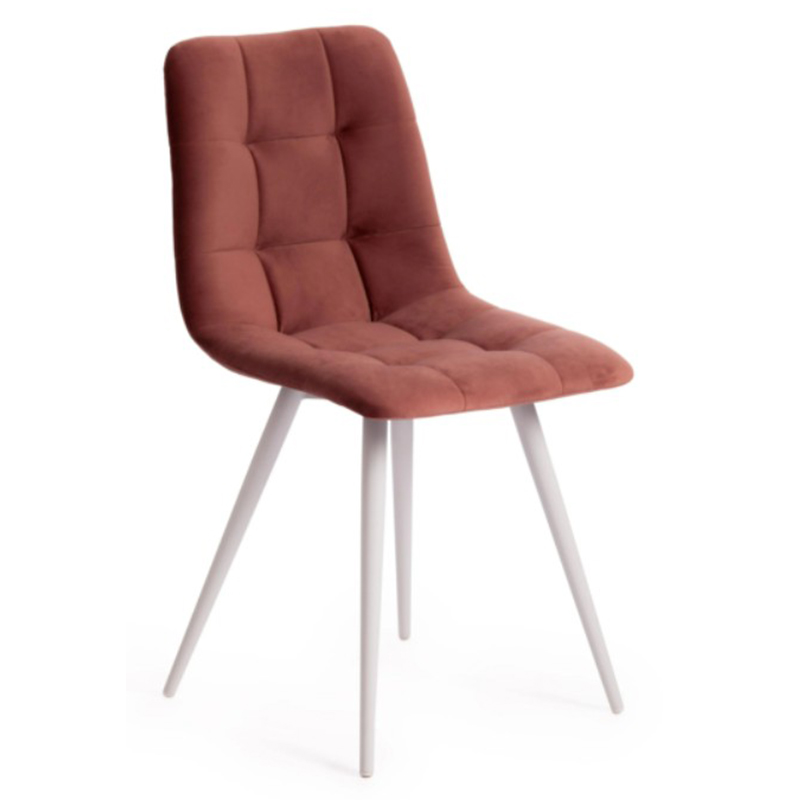 Стул Nancy Coral Chair Коралловый Белый в Омске | Loft Concept 