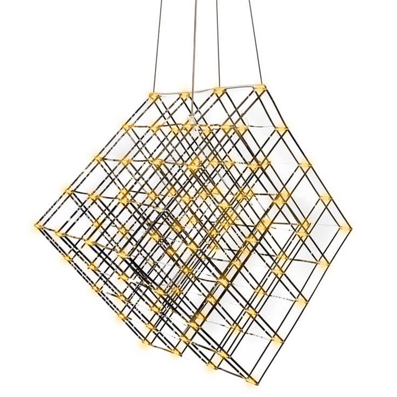 Люстра Moooi Tesseract Yellow lamp L Хром в Омске | Loft Concept 