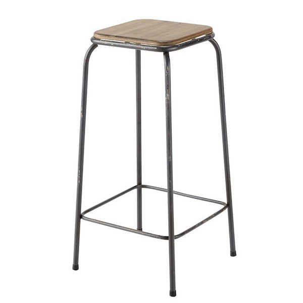 Барный стул Industrial Metal Rust Kraft Barstool Коричневый Сталь в Омске | Loft Concept 