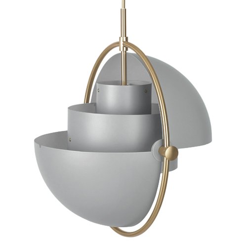 Люстра Louis Weisdorff Multi-lite Pendant Gray Латунь Серый в Омске | Loft Concept 