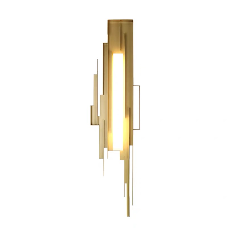 Бра Flowing Metal Sconce Золотой в Омске | Loft Concept 