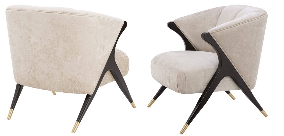Кресло Eichholtz Chair Pavone White Кресло Eichholtz Chair Pavone White - Loft-Concept в Омске
