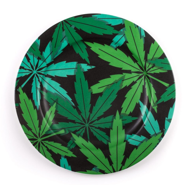 Тарелка Seletti Porcelain Plate Weed Зеленый в Омске | Loft Concept 