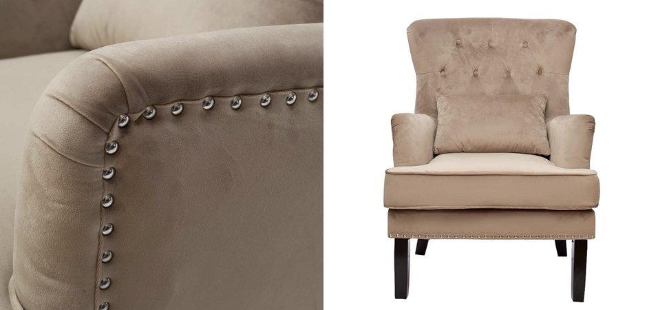 Кресло Stony Brook Chair Beige Кресло Stony Brook Chair Beige - Loft-Concept в Омске