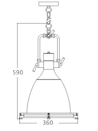 Светильник Copper Industrial Pendant Light Postapokalipsis в Омске