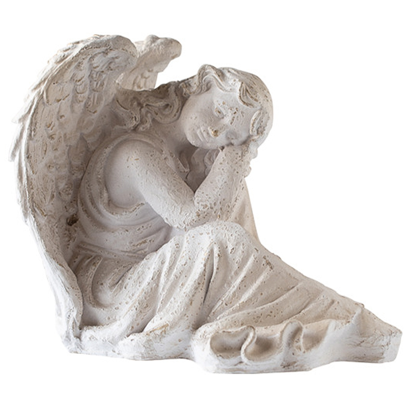 Статуэтка Angel Sitting Provence Statuette Белый в Омске | Loft Concept 