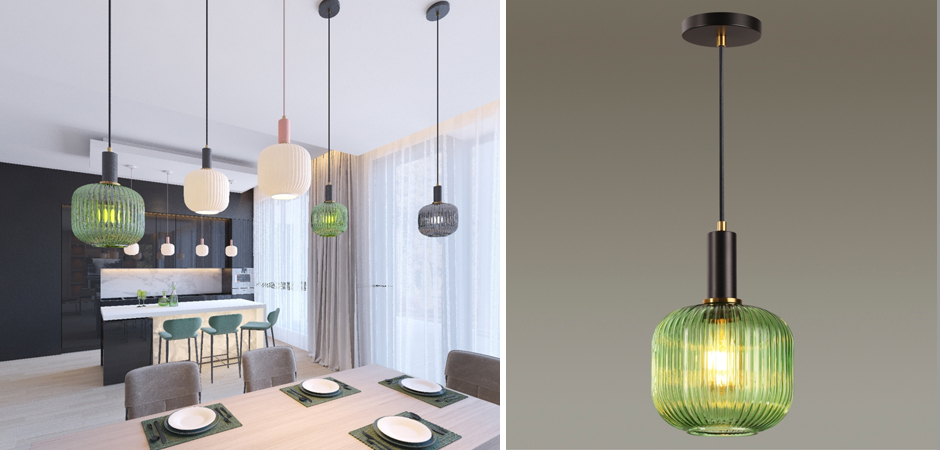 Подвесной светильник Ferm Living chinese lantern Green Подвесной светильник Ferm Living chinese lantern Green - Loft-Concept в Омске