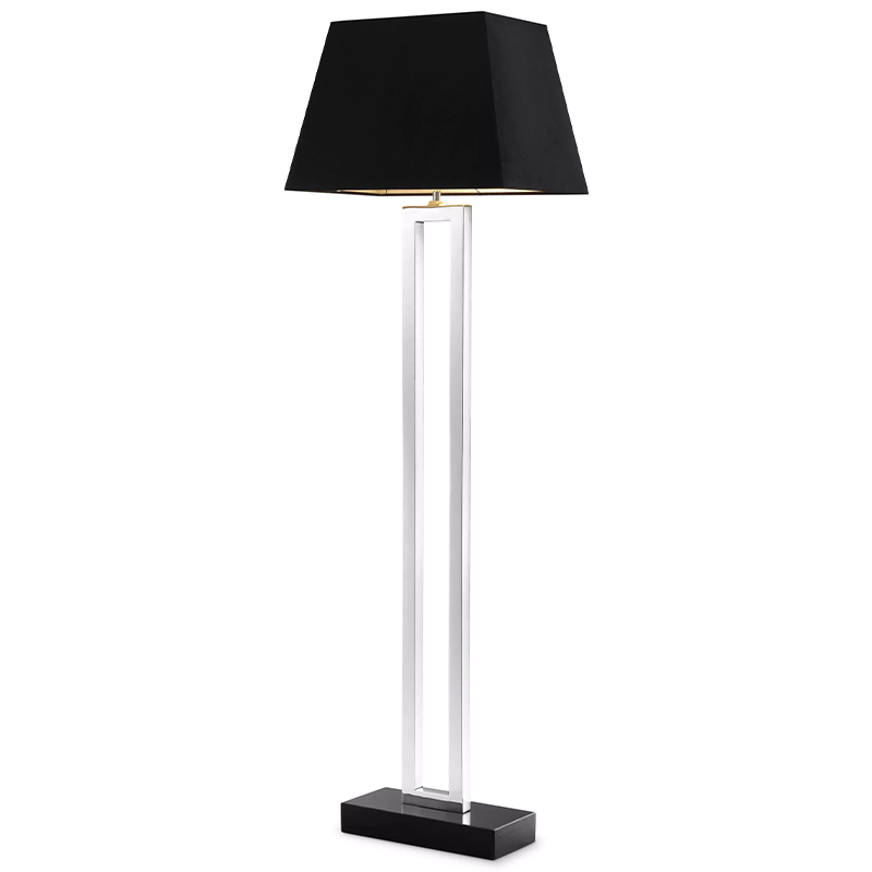 Торшер Eichholtz Floor Lamp Arlington Черный Никель в Омске | Loft Concept 