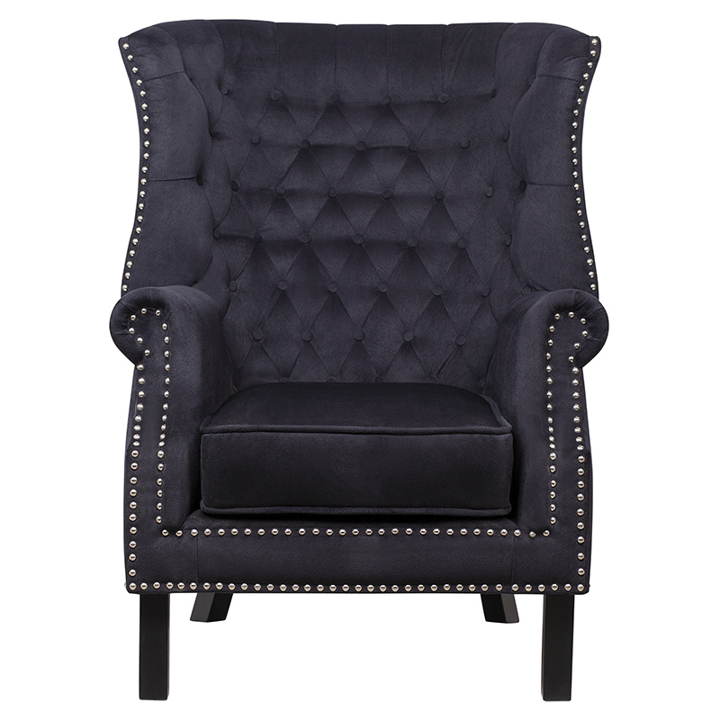 Кресло Charlie Armchair black velour Черный в Омске | Loft Concept 