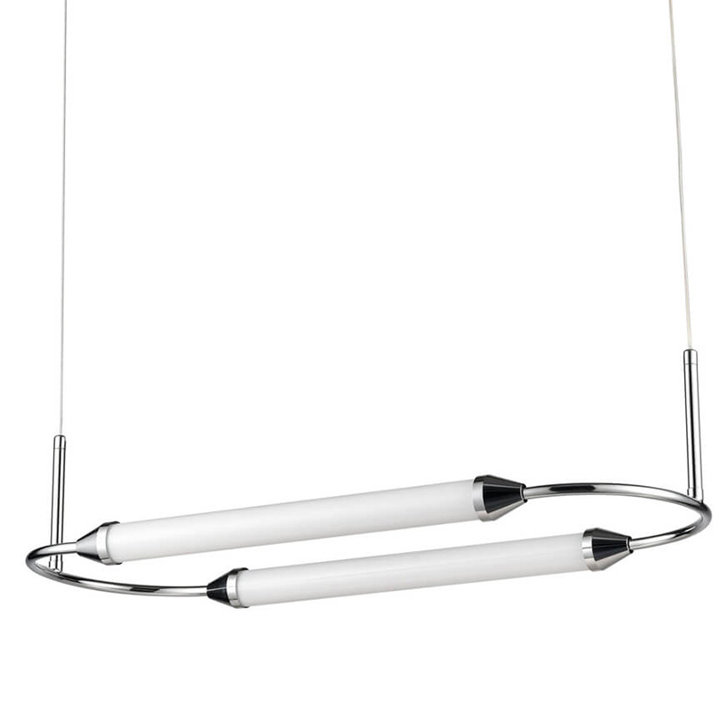 Подвесной светильник Giopato & Coombes CIRQUE Pendant Ellipse Horizontal Chrome Хром в Омске | Loft Concept 