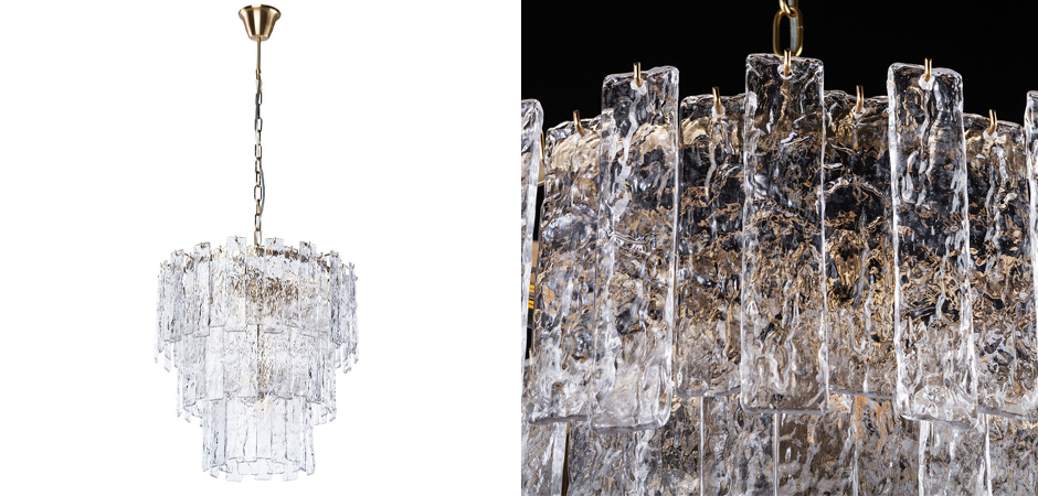 Люстра Iceberg Glass с Рельефным стеклом Люстра Iceberg Glass с Рельефным стеклом - Loft-Concept в Омске
