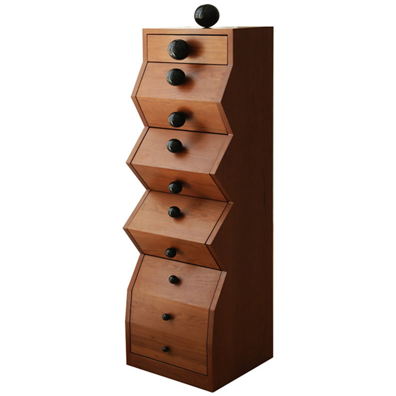 Комод Garton Wooden Forms Chest Of Drawers Коричневый Черный в Омске | Loft Concept 