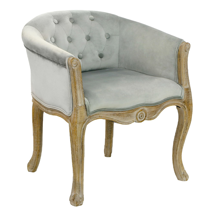 Кресло French Provence Armchair Roderic light blue Голубой в Омске | Loft Concept 