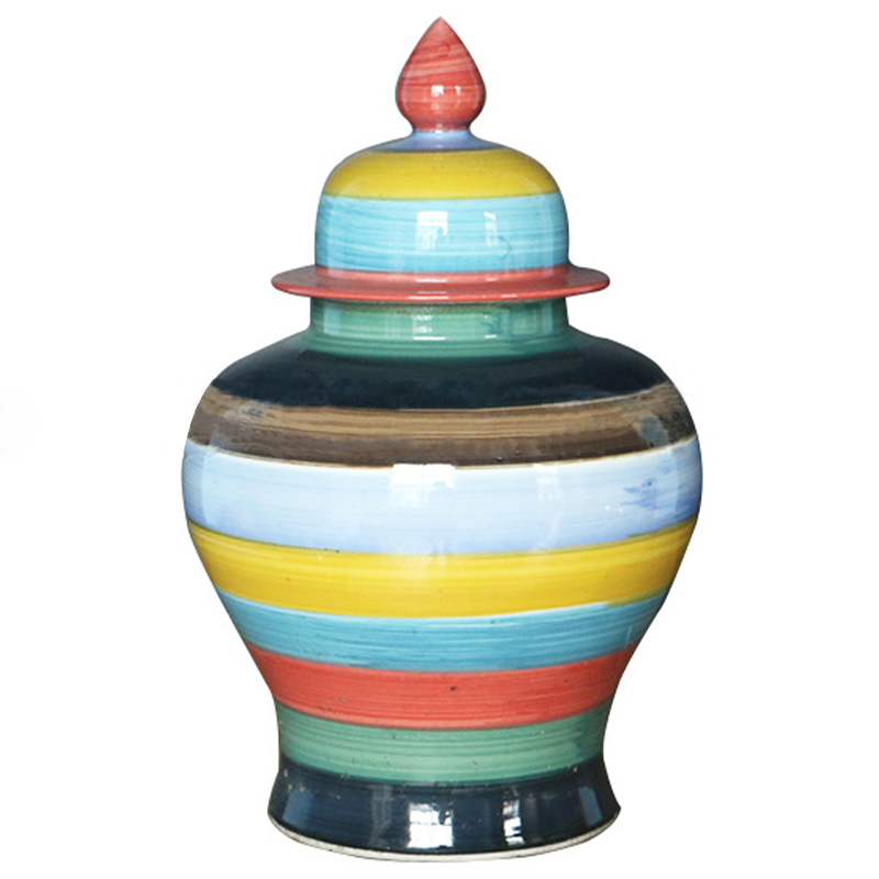 Ваза Colored Stripes Rainbow Vase Мульти в Омске | Loft Concept 