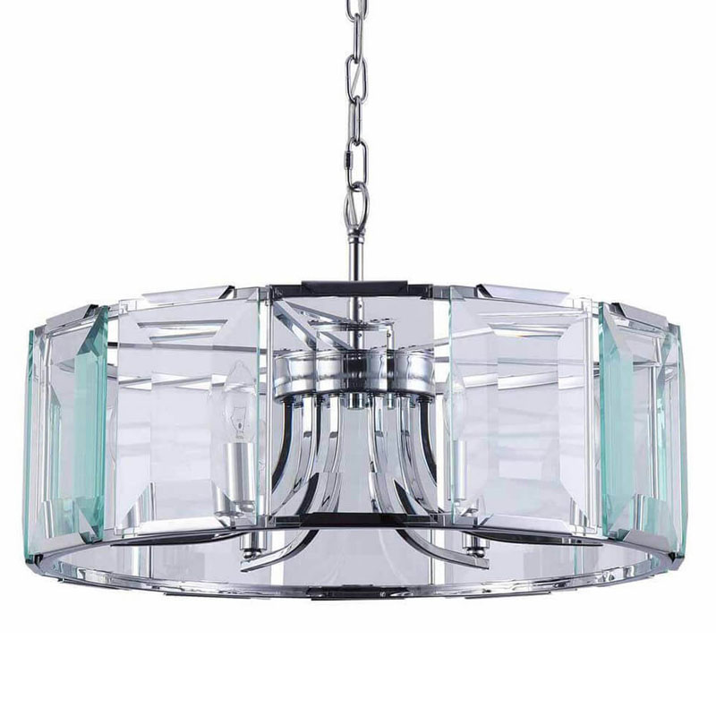 Люстра Harlow Crystal Round Chandelier chrome 6 Хром в Омске | Loft Concept 