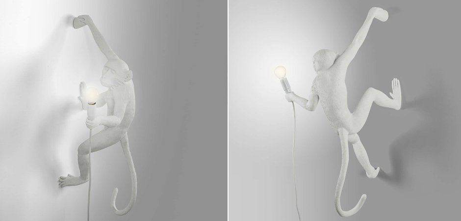 Бра Seletti The Monkey Lamp Hanging Version Right Бра Seletti The Monkey Lamp Hanging Version Right - Loft-Concept в Омске