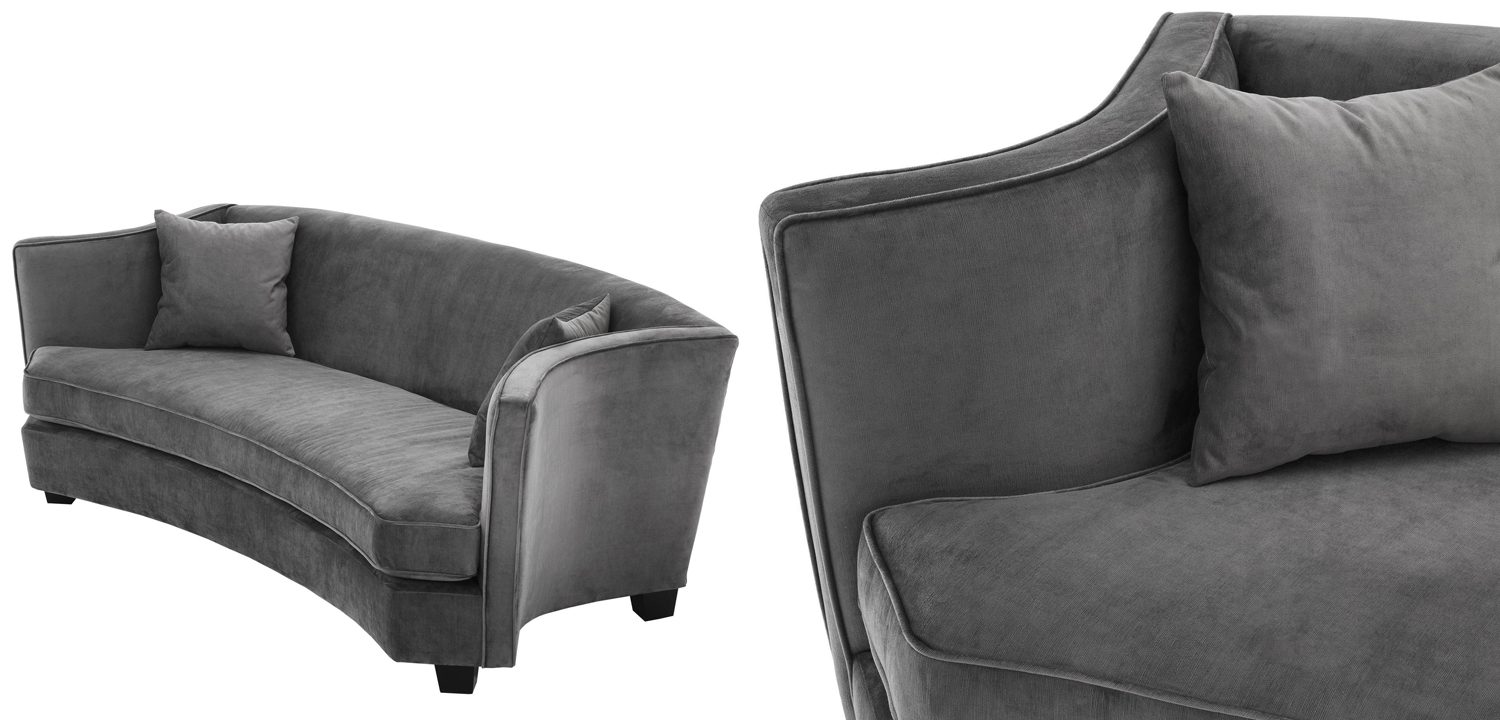 Диван Eichholtz Sofa Jiulietta Grey 3 - фото