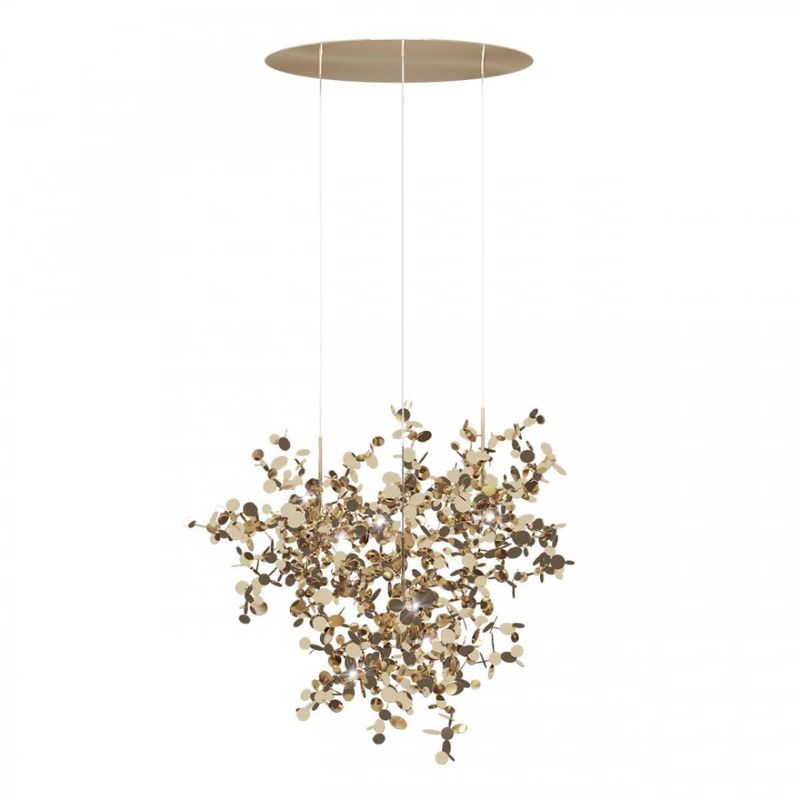 Люстра Terzani Argent Suspension Gold Pendant lamp диаметр 85 Золотой в Омске | Loft Concept 