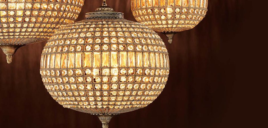 Люстра Chandelier Kasbah Oval M Brass - Loft-Concept в Омске