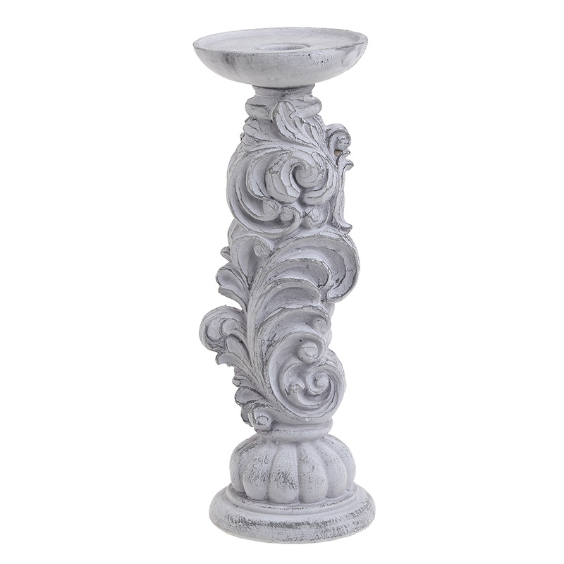 Подсвечник Pattern Candlestick Серый в Омске | Loft Concept 