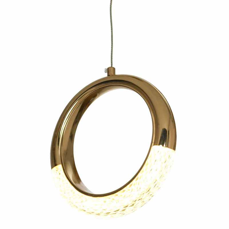 Подвесной светильник Jeziel Ring Hanging lamp Глянцевое золото в Омске | Loft Concept 