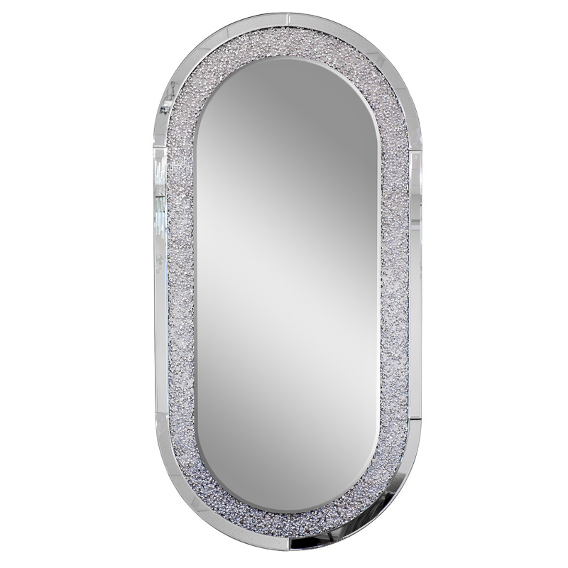 Зеркало Odila Crystals Oval Mirror  в Омске | Loft Concept 