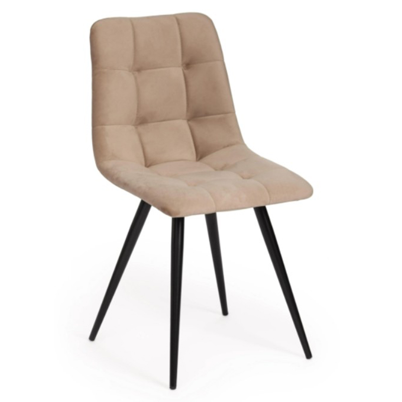 Стул Nancy Beige Chair Бежевый Черный в Омске | Loft Concept 