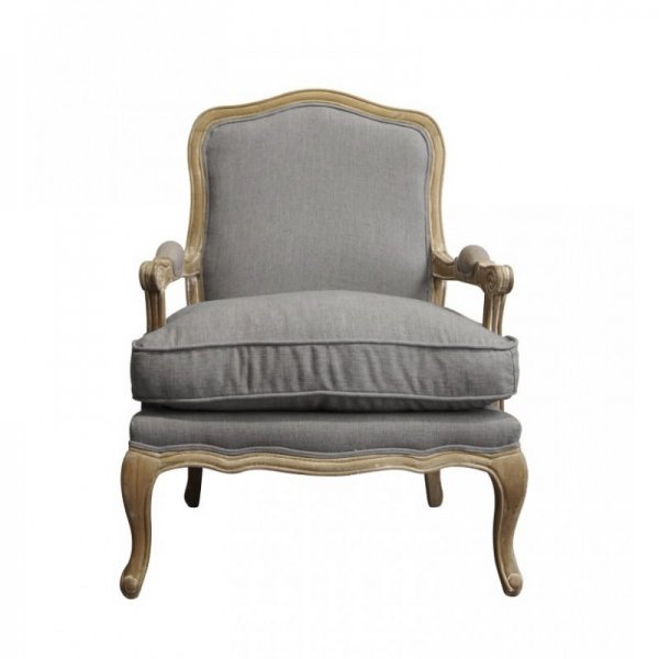 Кресло French Provence ArmChair Shebbi Grey  в Омске | Loft Concept 