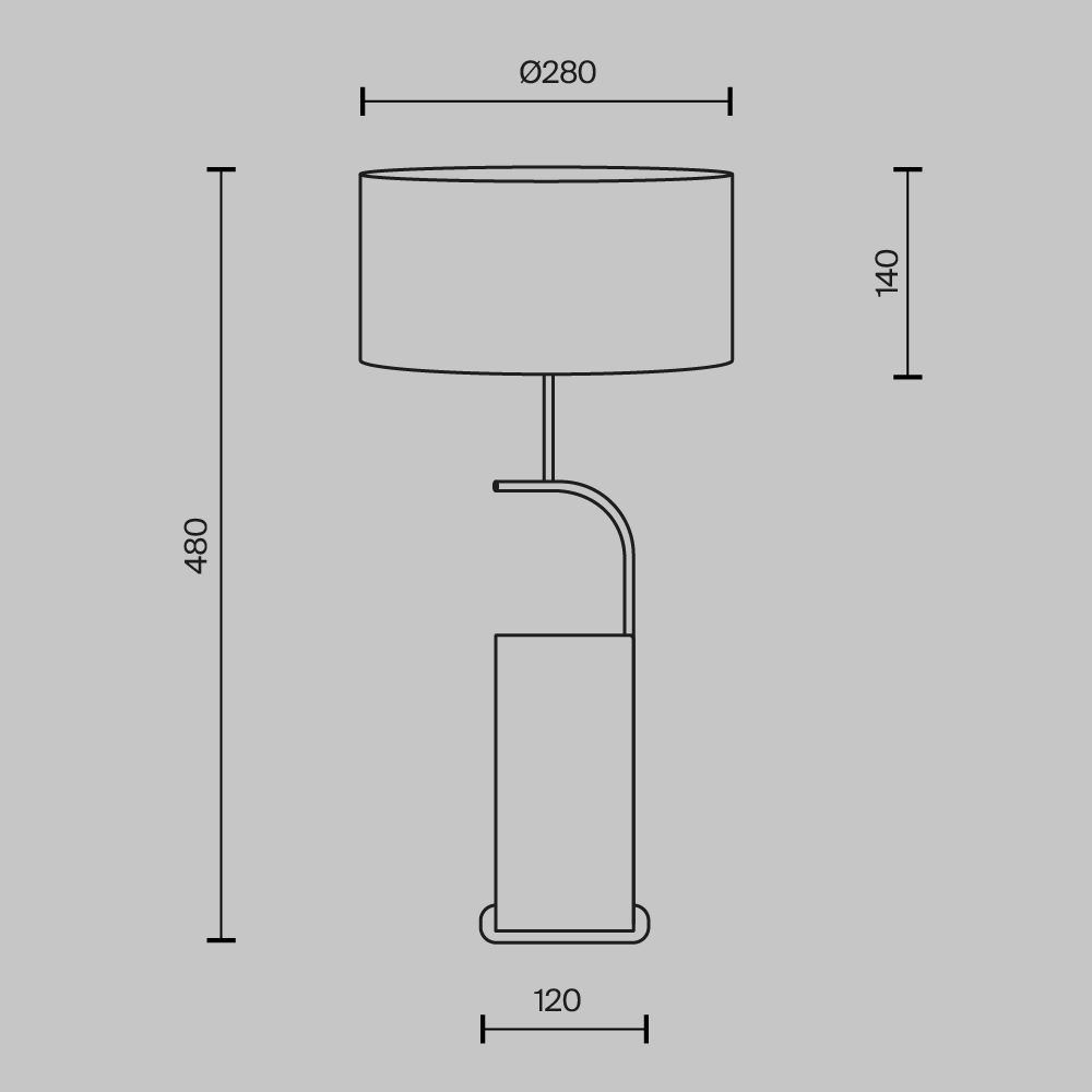 Настольный светильник Glamping Е14x2 в Омске