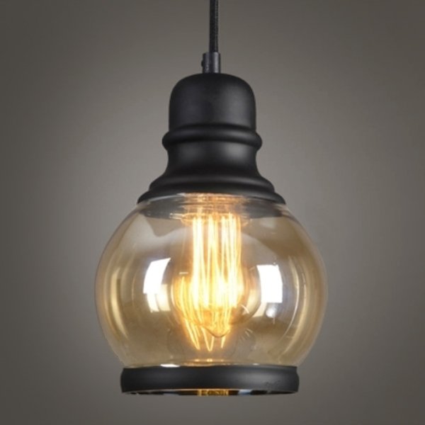 Подвесной светильник Loft Smoke Glass Pendant #2 Черный в Омске | Loft Concept 