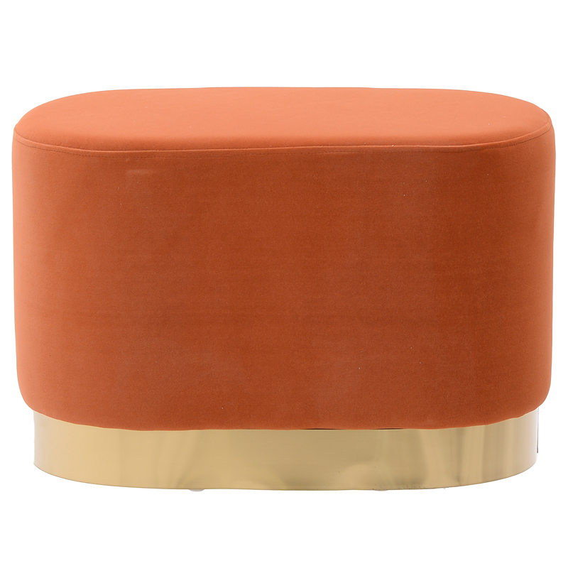 Пуф Juicy Orange Pouf Оранжевый Глянцевое золото в Омске | Loft Concept 