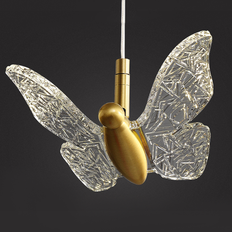 Butterfly Pendant Lamp H Прозрачный Латунь в Омске | Loft Concept 