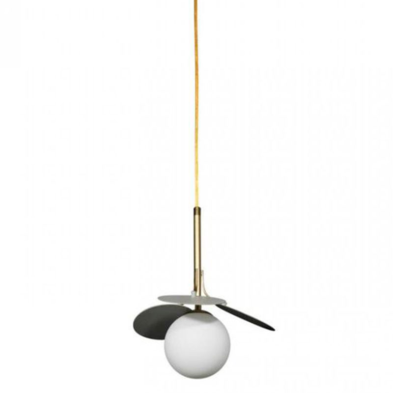 Подвесной светильник MATISSE Pendant One Grey Серый Золотой Белый в Омске | Loft Concept 