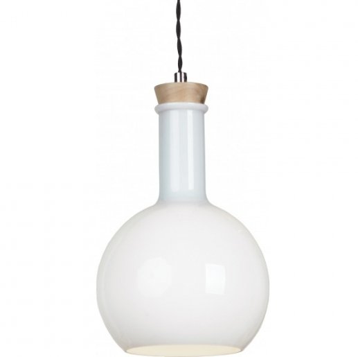 Подвесной светильник Glass Bottle Light 3 Белый в Омске | Loft Concept 