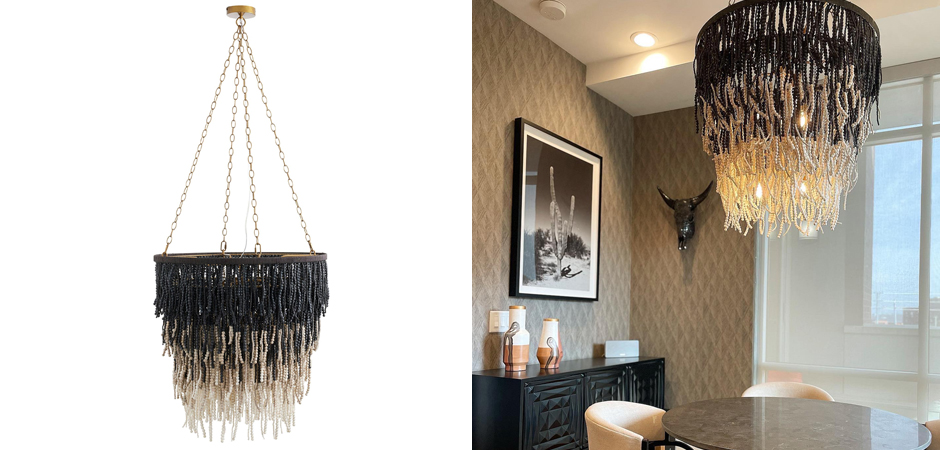 Люстра Амбре деревянные бусы LIZZY CHANDELIER Люстра Амбре деревянные бусы LIZZY CHANDELIER - Loft-Concept в Омске