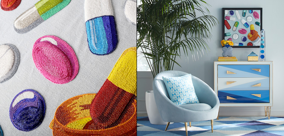 Панно Jonathan Adler HAPPY PILLS BEADED WALL ART Панно Jonathan Adler HAPPY PILLS BEADED WALL ART - Loft-Concept в Омске