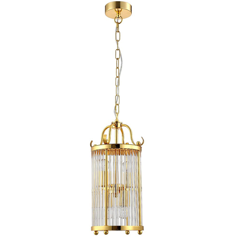 Подвесной светильник Gorden Gold Hanging Lamp Золотой Прозрачное Стекло в Омске | Loft Concept 