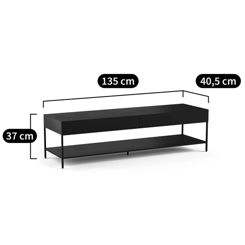 ТВ-тумба из металла с 2-мя ящиками Kelsey Metal TV Stand в Омске